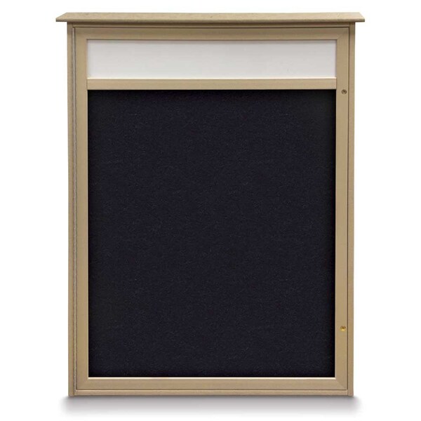 Triple Door Enclosed Indoor Letterboard